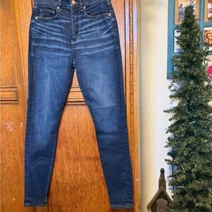 LOFT High Rise Dark Blue Women's Jeans The Jegging